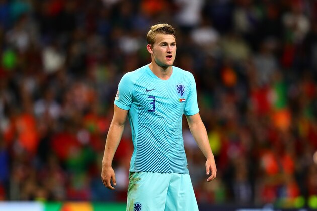 PORTO, PORTUGAL - JUNE 09: Matthijs de Ligt of Netherlands looks on during the UEFA Nations League Final between Portugal and the Netherlands at Estadio do Dragao on June 09, 2019 in Porto, Portugal. (Photo by Chris Brunskill/Fantasista/Getty Images)