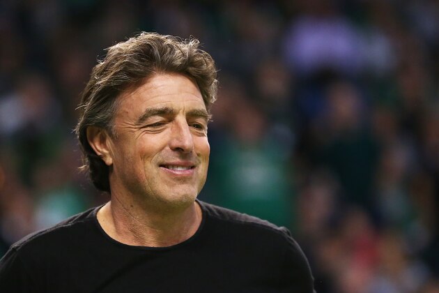 BOSTON, MA - MARCH 31:  Wyc Grousbeck CEO, governor, and co-owner of the Boston Celtics looks on during a game against the Toronto Raptors at TD Garden on March 31, 2018 in Boston, Massachusetts. NOTE TO USER: User expressly acknowledges and agrees that, by downloading and or using this photograph, User is consenting to the terms and conditions of the Getty Images License Agreement. (Photo by Adam Glanzman/Getty Images)
