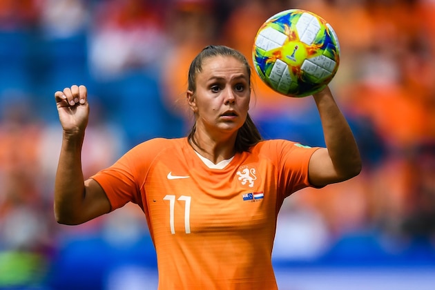 Lieke Martens of Netherlands women during the FIFA Women's World Cup France 2019 group E match between New Zealand and The Netherlands at Stade Oceane on June 11, 2019 in Le Havre, France(Photo by VI Images via Getty Images)