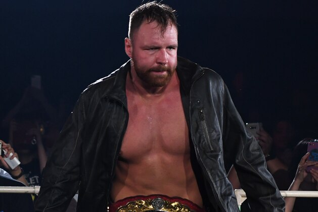 OSAKA, JAPAN - JUNE 09: Jon Moxley enters the ring during the Dominion 6.9 In Osaka-Jo Hall of NJPW on June 09, 2019 in Osaka, Japan. (Photo by Etsuo Hara/Getty Images)