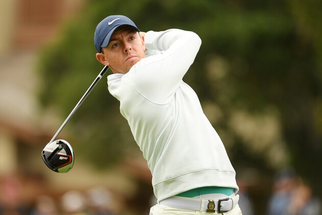 PEBBLE BEACH, CALIFORNIA - JUNE 16: Rory McIlroy of Northern Ireland plays a shot from the second tee during the final round of the 2019 U.S. Open at Pebble Beach Golf Links on June 16, 2019 in Pebble Beach, California. (Photo by Ross Kinnaird/Getty Images)