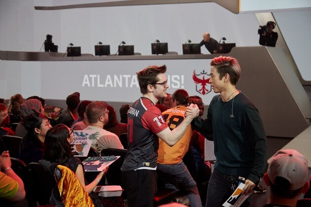 BROOKLYN, NY - JULY 27: Overwatch League Grand Finals, sold-out crowd cheering for London Spitfire and Philadelphia Fusion to win it all at Barclays Center on July 27, 2018 in Brooklyn, New York. (Photo by Hannah Smith/ESPAT Media/Getty Images)