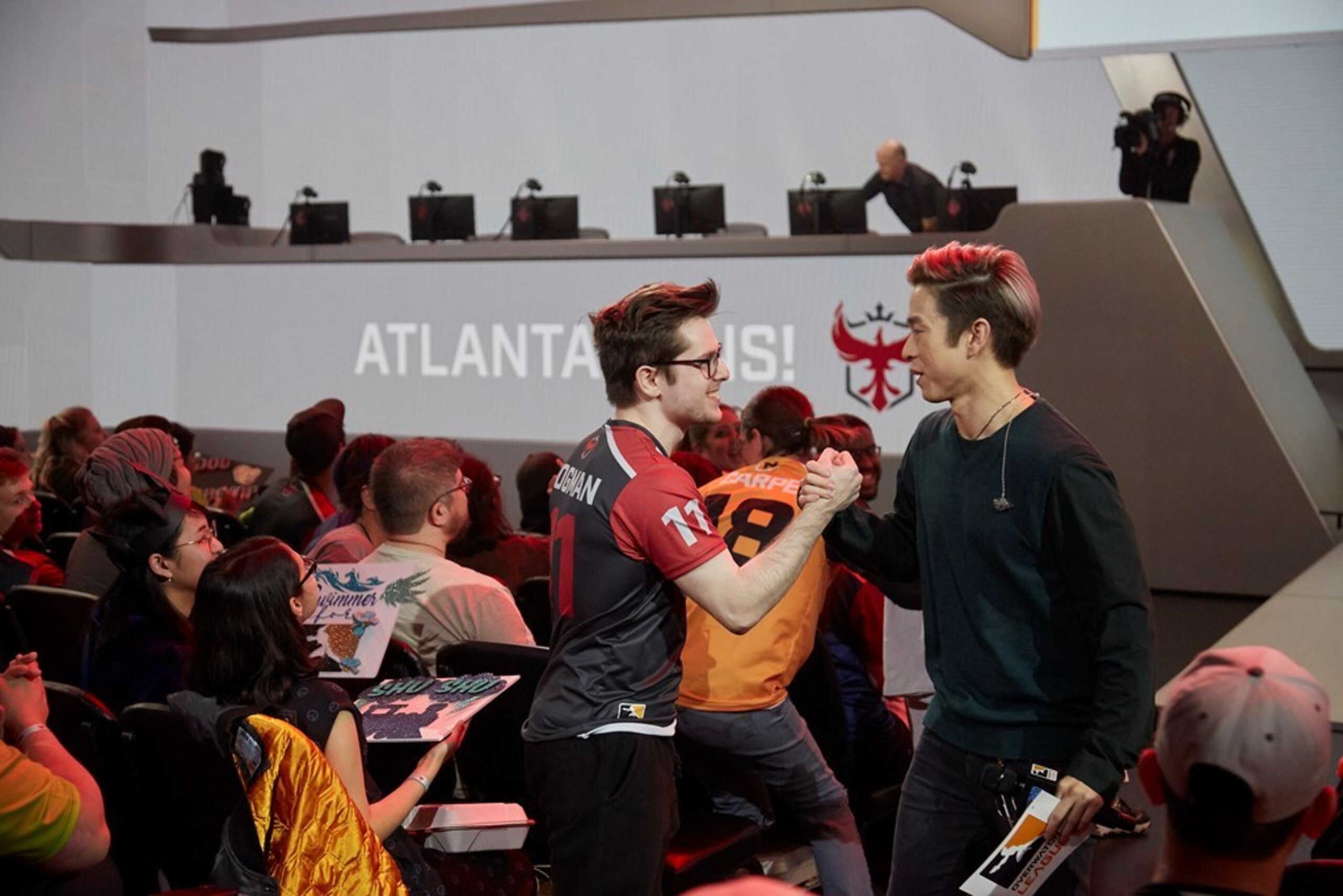 BROOKLYN, NY - JULY 27: Overwatch League Grand Finals, sold-out crowd cheering for London Spitfire and Philadelphia Fusion to win it all at Barclays Center on July 27, 2018 in Brooklyn, New York. (Photo by Hannah Smith/ESPAT Media/Getty Images)