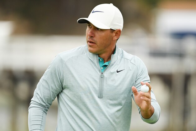 PEBBLE BEACH, CALIFORNIA - JUNE 16: Brooks Koepka of the United States waves during the final round of the 2019 U.S. Open at Pebble Beach Golf Links on June 16, 2019 in Pebble Beach, California. (Photo by Ross Kinnaird/Getty Images)