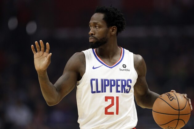 Los Angeles Clippers' Patrick Beverley during an NBA basketball game Tuesday, March 19, 2019, in Los Angeles. (AP Photo/Marcio Jose Sanchez)