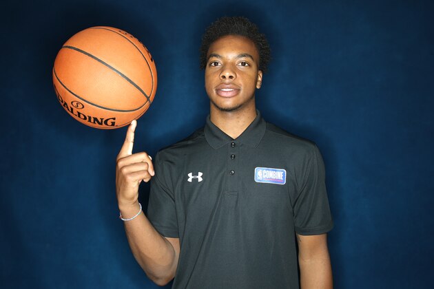 CHICAGO, IL - MAY 14: Darius Garland poses for a portrait at the 2019 NBA Draft Combine on May 14, 2019 at the Chicago Hilton in Chicago, Illinois. NOTE TO USER: User expressly acknowledges and agrees that, by downloading and/or using this photograph, user is consenting to the terms and conditions of the Getty Images License Agreement. Mandatory Copyright Notice: Copyright 2019 NBAE (Photo by David Sherman/NBAE via Getty Images)