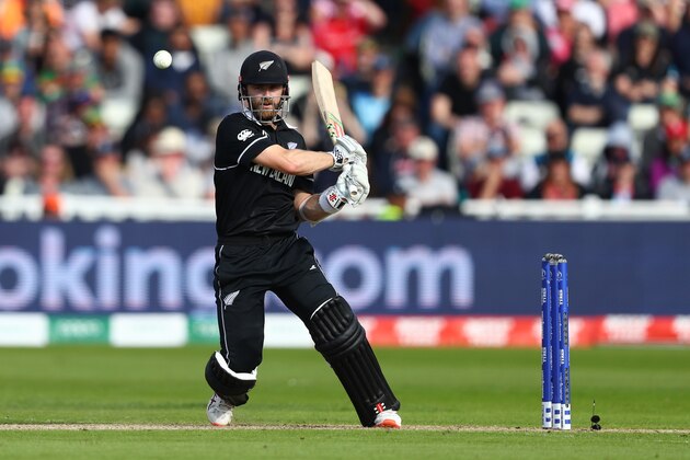 BIRMINGHAM, ENGLAND - JUNE 19: Kane Williamson of New Zealand pulls a delivery to the mid wicket boundary during the Group Stage match of the ICC Cricket World Cup 2019 between New Zealand and South Africa at Edgbaston on June 19, 2019 in Birmingham, England. (Photo by Michael Steele/Getty Images,)