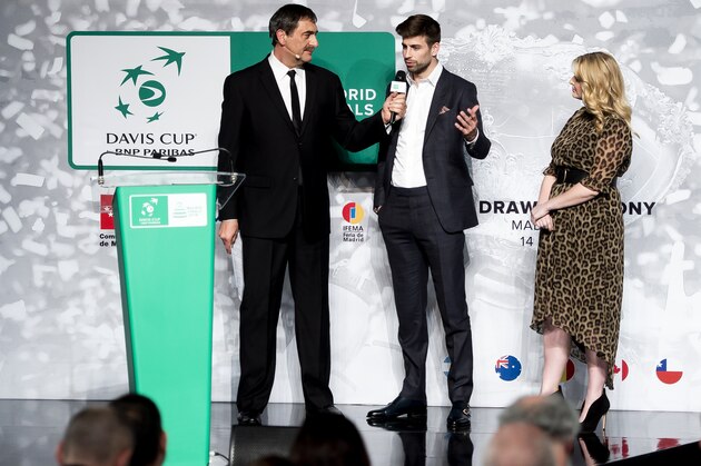 MADRID, SPAIN - FEBRUARY 14: Gerard Piqué attends the draw for the Davis Cup Finals on February 14, 2019 in Madrid, Spain. Madrid will host the Davis Cup Finals from November 18-24, with the draw determining in which groups the 18 nations will compete. (Photo by Samuel de Roman/Getty Images)