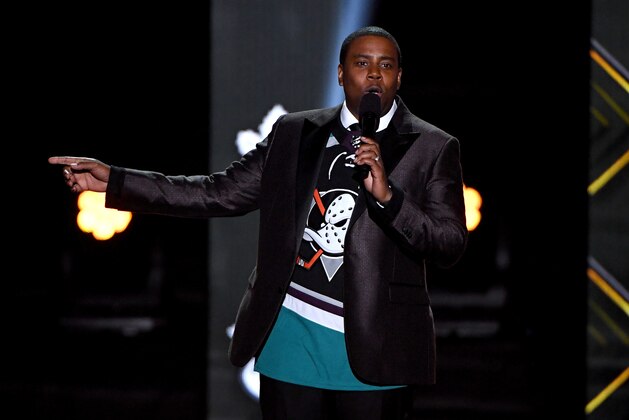 LAS VEGAS, NEVADA - JUNE 19: Host Kenan Thompson speaks during the 2019 NHL Awards at the Mandalay Bay Events Center on June 19, 2019 in Las Vegas, Nevada. (Photo by Ethan Miller/Getty Images)