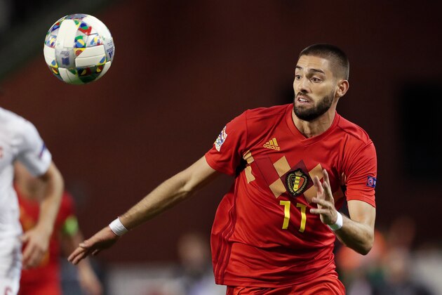 BRUSSEL,  - OCTOBER 12: Yannick Carrasco of Belgium  during the  UEFA Nations league match between Belgium  v Switzerland  at the Koning Boudewijnstadion on October 12, 2018 in Brussel  (Photo by Cees van Hoogdalem/Soccrates /Getty Images)