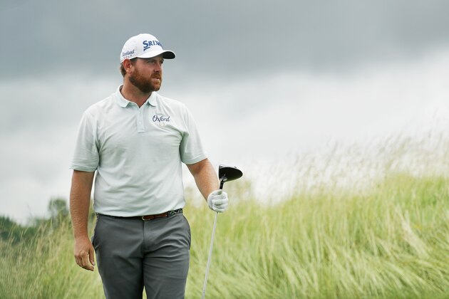 CROMWELL, CONNECTICUT - JUNE 21: Zack Sucher of the United States reacts to his shot from the third tee during the second round of the Travelers Championship at TPC River Highlands on June 21, 2019 in Cromwell, Connecticut. (Photo by Rob Carr/Getty Images)
