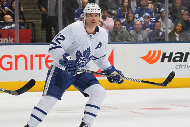 TORONTO, ON - MARCH 11:  Patrick Marleau #12 of the Toronto Maple Leafs skates against the Tampa Bay Lightning during an NHL game at Scotiabank Arena on March 11, 2019 in Toronto, Ontario, Canada. The Lightning defeated the Maple Leafs 6-2. (Photo by Claus Andersen/Getty Images)