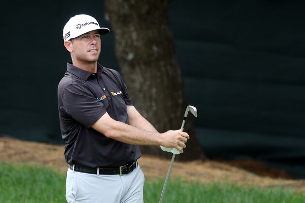 CROMWELL, CONNECTICUT - JUNE 22: Chez Reavie of the United States plays his shot from the eighth tee during the third round of the Travelers Championship at TPC River Highlands on June 22, 2019 in Cromwell, Connecticut. (Photo by Rob Carr/Getty Images)