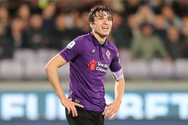 FLORENCE, ITALY - MAY 11: Federico Chiesa of ACF Fiorentina reacts during the Serie A match between ACF Fiorentina and AC Milan at Stadio Artemio Franchi on May 11, 2019 in Florence, Italy.  (Photo by Gabriele Maltinti/Getty Images)