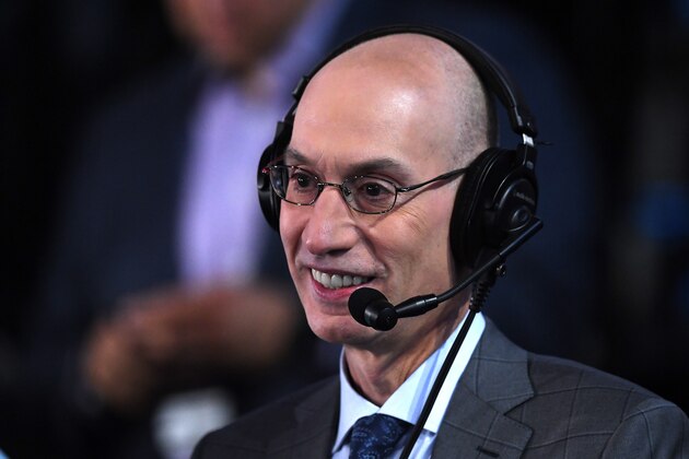 NEW YORK, NEW YORK - JUNE 20: NBA Commissioner Adam Silver speaks during the 2019 NBA Draft at the Barclays Center on June 20, 2019 in the Brooklyn borough of New York City. NOTE TO USER: User expressly acknowledges and agrees that, by downloading and or using this photograph, User is consenting to the terms and conditions of the Getty Images License Agreement. (Photo by Sarah Stier/Getty Images)