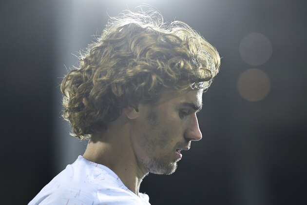 ANDORRA LA VELLA, ANDORRA - JUNE 11: Antoine Griezmann of France looks on during the UEFA Euro 2020 Qualification match between Andorra and France at Estadi Nacional on June 11, 2019 in Andorra la Vella, Andorra. (Photo by David Ramos/Getty Images)