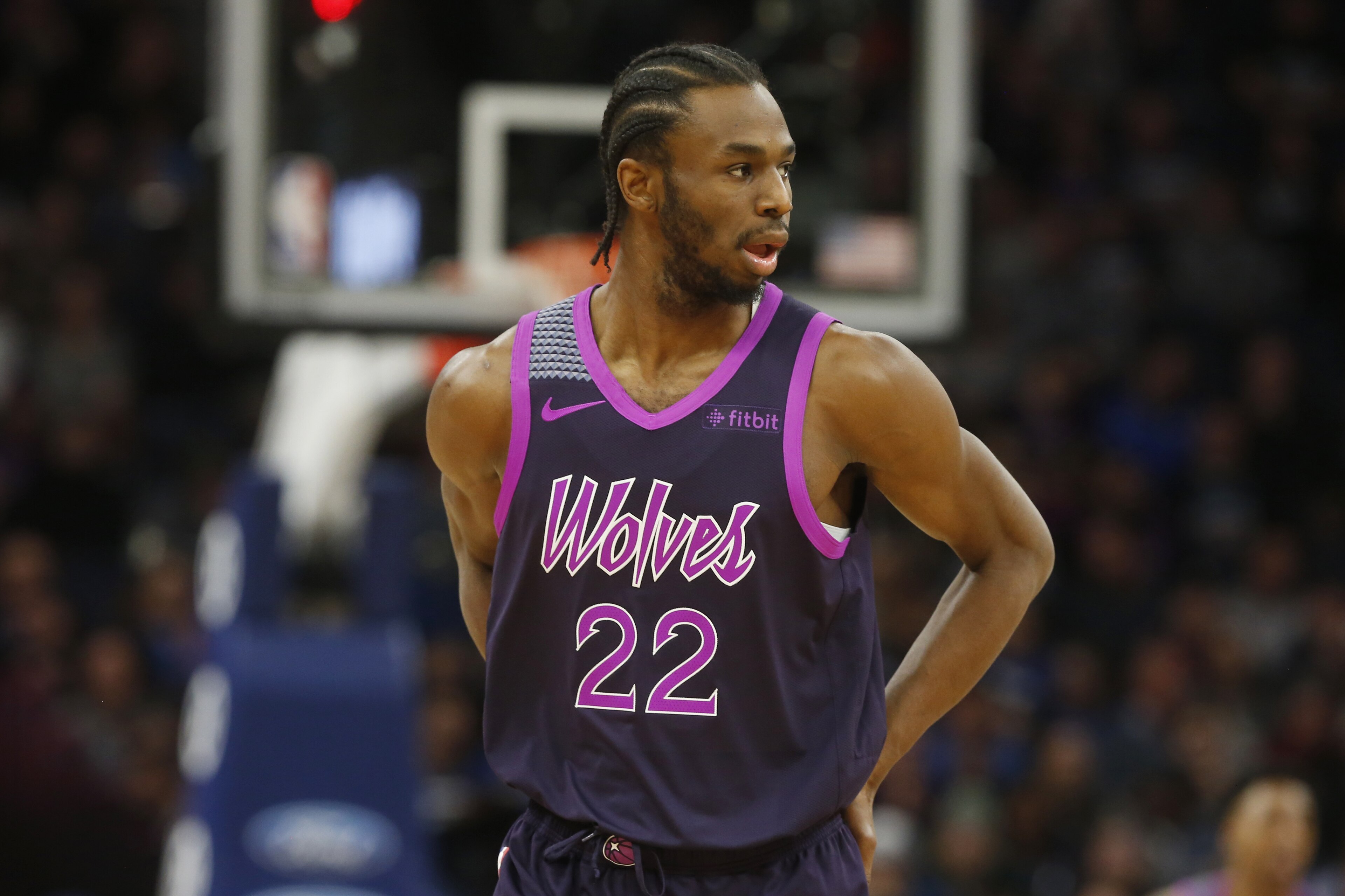 Minnesota Timberwolves' Andrew Wiggins plays against the Dallas Mavericks in an NBA basketball game Friday, Jan. 11, 2019, in Minneapolis. (AP Photo/Jim Mone)