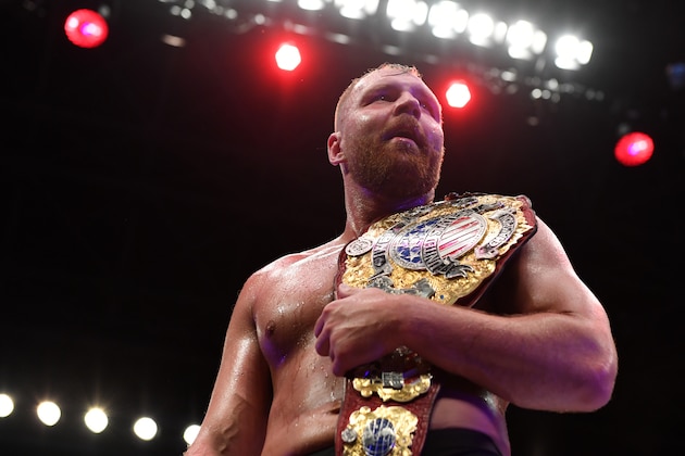 TOKYO, JAPAN - JUNE 05: New champion Jon Moxley looks on following the IWGP US Heavy Weight Championship bout  during the Best Of The Super Jr. Final of NJPW at Ryogoku Kokugikan on June 05, 2019 in Tokyo, Japan. (Photo by Etsuo Hara/Getty Images)