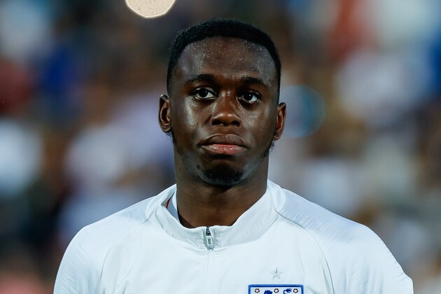 CESENA, ITALY - JUNE 18: Aaron Wan-Bissaka of England looks on prior to the 2019 UEFA U-21 Championship Group C match between England and France at Dino Manuzzi Stadium on June 18, 2019 in Cesena, Italy. (Photo by TF-Images/Getty Images)