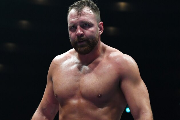 OSAKA, JAPAN - JUNE 09: Jon Moxley looks on during the Dominion 6.9 In Osaka-Jo Hall of NJPW on June 09, 2019 in Osaka, Japan. (Photo by Etsuo Hara/Getty Images)