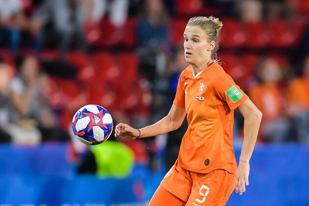 Vivianne Miedema of Netherlands women during the FIFA Women's World Cup France 2019 1/8 Finals match between The Netherlands and Japan at Stade Roazhon Park on June 25, 2019 in Rennes, France(Photo by VI Images via Getty Images)