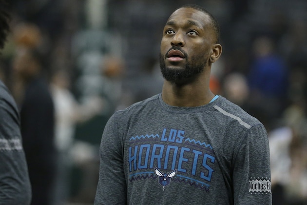 Charlotte Hornets' Kemba Walker warms up before an NBA basketball game against the Milwaukee Bucks Saturday, March 9, 2019, in Milwaukee. (AP Photo/Aaron Gash) Charlotte Hornets' Kemba Walker warms up before an NBA basketball game against the Milwaukee Bucks Saturday, March 9, 2019, in Milwaukee. (AP Photo/Aaron Gash)