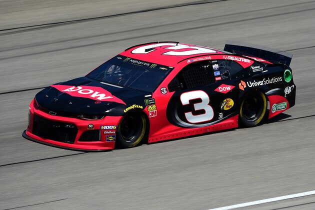JOLIET, ILLINOIS - JUNE 29: Austin Dillon, driver of the #3 Dow Univar Solutions Chevrolet, practices for the Monster Energy NASCAR Cup Series Camping World 400 at Chicagoland Speedway on June 29, 2019 in Joliet, Illinois. (Photo by Jared C. Tilton/Getty Images)