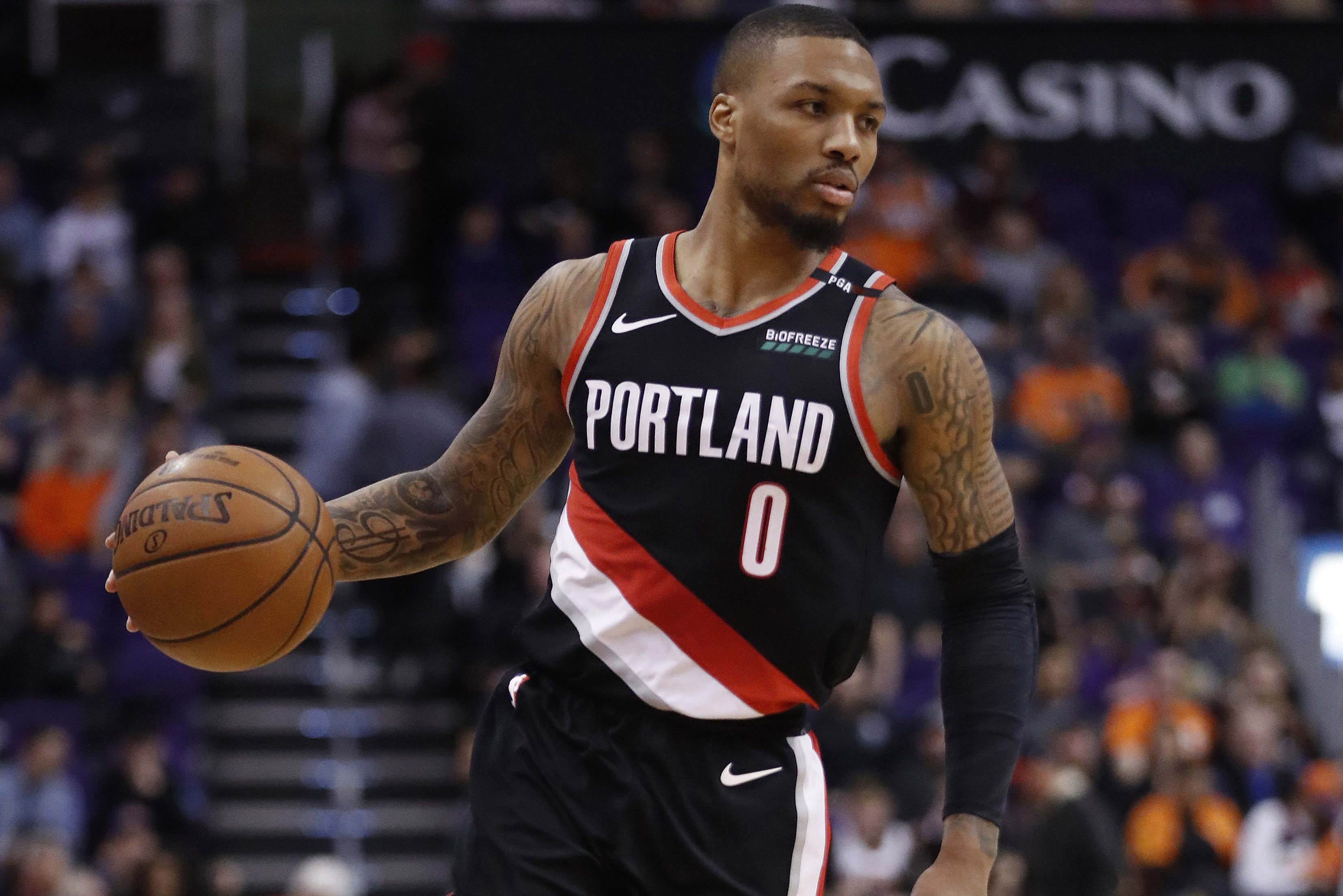 NBA公式 Portland Trail Blazers Damian Lillard パーカー Report: Damian Lillard, Blazers Agree on 4-Year, $196M