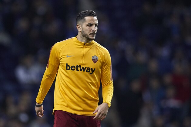 PORTO, PORTUGAL - MARCH 06: Konstantinos Manolas of AS Roma looks on prior to the UEFA Champions League Round of 16 Second Leg match between FC Porto and AS Roma at Estadio do Dragao on March 06, 2019 in Porto, Portugal. (Photo by Quality Sport Images/Getty Images)