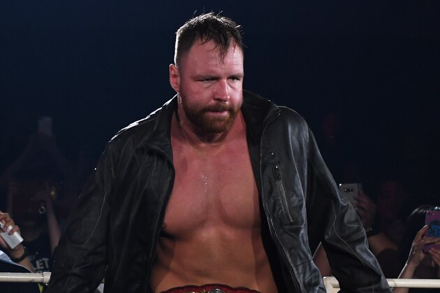 OSAKA, JAPAN - JUNE 09: Jon Moxley enters the ring during the Dominion 6.9 In Osaka-Jo Hall of NJPW on June 09, 2019 in Osaka, Japan. (Photo by Etsuo Hara/Getty Images)