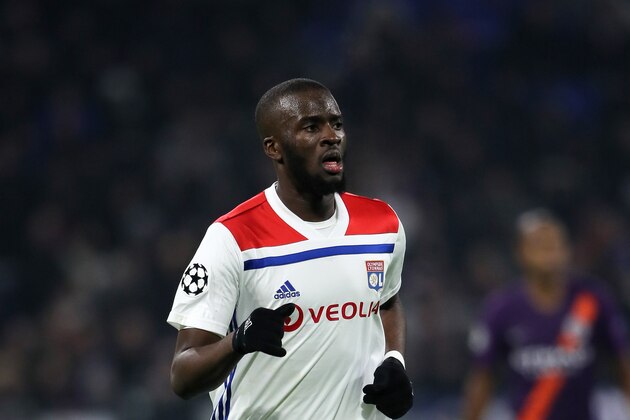 LYON, FRANCE - NOVEMBER 27: Tanguy NDombele of Olympique Lyonnais during the Group F match of the UEFA Champions League between Olympique Lyonnais and Manchester City at Groupama Stadium on November 27, 2018 in Lyon, France. (Photo by Matthew Ashton - AMA/Getty Images)a .