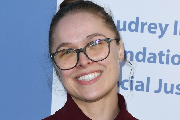 WEST HOLLYWOOD, CALIFORNIA - APRIL 25:  Ronda Rousey attends LA Family Housing Annual LAFH Awards And Fundraiser Celebration at The Lot on April 25, 2019 in West Hollywood, California. (Photo by Jon Kopaloff/Getty Images,)