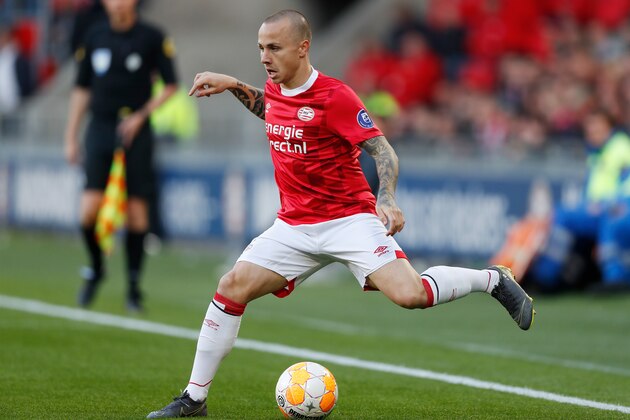 EINDHOVEN, NETHERLANDS - MAY 15: Angelino of PSV during the Dutch Eredivisie  match between PSV v Heracles Almelo at the Philips Stadium on May 15, 2019 in Eindhoven Netherlands (Photo by Aaron van Zandvoort/Soccrates/Getty Images)