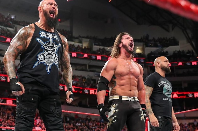 Luke Gallows, AJ Styles and Karl Anderson on Raw.