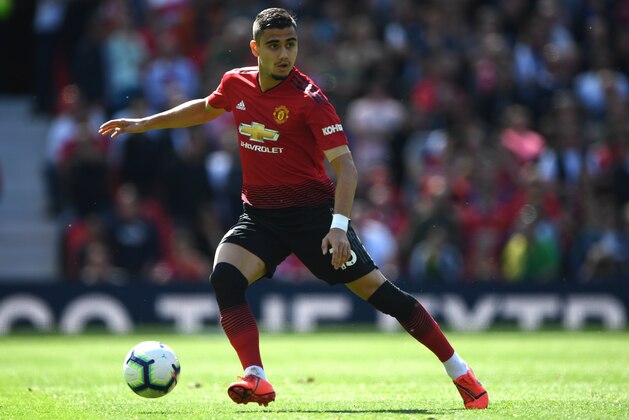 MANCHESTER, ENGLAND - MAY 12:  United player Andreas Pereira in action during the Premier League match between Manchester United and Cardiff City at Old Trafford on May 12, 2019 in Manchester, United Kingdom. (Photo by Stu Forster/Getty Images)