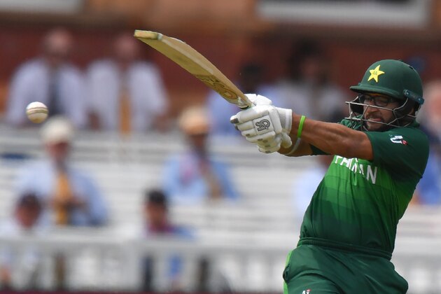 Pakistan's Imam-ul-Haq plays a shot during the 2019 Cricket World Cup group stage match between Pakistan and Bangladesh at Lord's Cricket Ground in London on July 5, 2019. (Photo by OLLY GREENWOOD / AFP) / RESTRICTED TO EDITORIAL USE        (Photo credit should read OLLY GREENWOOD/AFP/Getty Images)