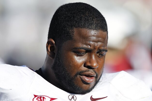 STATE COLLEGE, PA - SEPTEMBER 10: Josh Chapman #99 of the Alabama Crimson Tide looks on against the Penn State Nittany Lions at Beaver Stadium on September 10, 2011 in State College, Pennsylvania. Alabama won 27-11. (Photo by Joe Robbins/Getty Images)
