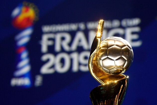 The trophy of the 2019 FIFA Women World Cup is pictured during the final draw of the 2019 FIFA Women World cup football tournament in Boulogne-Billancourt, near Paris, on December 8, 2018. (Photo by FRANCK FIFE / AFP)        (Photo credit should read FRANCK FIFE/AFP/Getty Images)