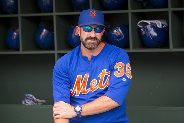 PHILADELPHIA, PA - JUNE 24: Manager Mickey Callaway #36 of the New York Mets looks on prior to the game against the Philadelphia Phillies at Citizens Bank Park on June 24, 2019 in Philadelphia, Pennsylvania. (Photo by Mitchell Leff/Getty Images)
