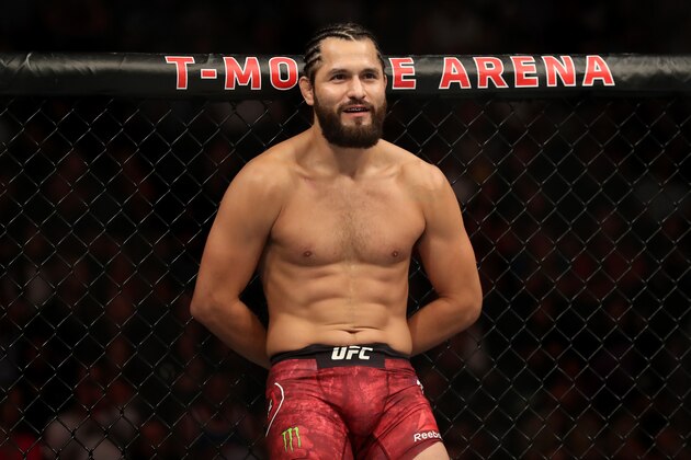 LAS VEGAS, NEVADA - JULY 06:  Jorge Masvidal of the United States looks on during a UFC 239 Welterweight Bout  against Ben Askren of the United States at T-Mobile Arena on July 06, 2019 in Las Vegas, Nevada. (Photo by Sean M. Haffey/Getty Images)