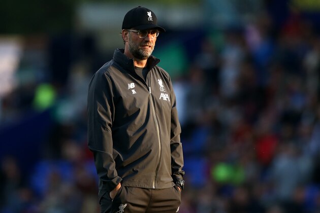 BIRKENHEAD, ENGLAND - JULY 11: Liverpool manager Jurgen Klopp during the Pre-Season Friendly match between Tranmere Rovers and Liverpool at Prenton Park on July 11, 2019 in Birkenhead, England. (Photo by Jan Kruger/Getty Images)