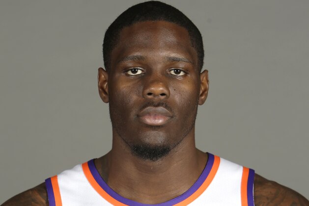 Phoenix Suns Anthony Bennett poses during the NBA basketball team media day Monday, Sept. 25, 2017 in Phoenix. (AP Photo/Rick Scuteri)