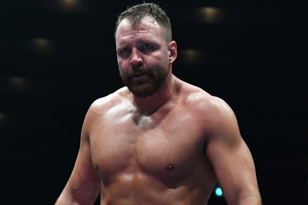 OSAKA, JAPAN - JUNE 09: Jon Moxley looks on during the Dominion 6.9 In Osaka-Jo Hall of NJPW on June 09, 2019 in Osaka, Japan. (Photo by Etsuo Hara/Getty Images)