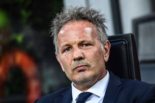 Bologna's Serbian head coach Sinisa Mihajlovic attends the Italian Serie A football match AC Milan vs Bologna on May 6, 2019 at the San Siro stadium in Milan. (Photo by Miguel MEDINA / AFP)        (Photo credit should read MIGUEL MEDINA/AFP/Getty Images)