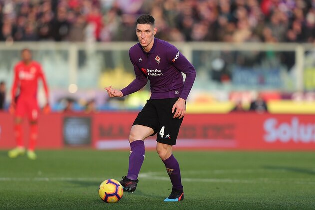 FLORENCE, ITALY - JANUARY 20: Nikola Milenkovic of ACF Fiorentina in action during the Serie A match between ACF Fiorentina and UC Sampdoria at Stadio Artemio Franchi on January 20, 2019 in Florence, Italy.  (Photo by Gabriele Maltinti/Getty Images)