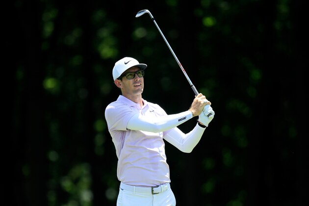 SILVIS, ILLINOIS - JULY 14:  Dylan Frittelli of South Africa plays his shot on the sixth hole during the final round of the John Deere Classic at TPC Deere Run on July 14, 2019 in Silvis, Illinois. (Photo by Andy Lyons/Getty Images)