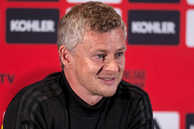 Manchester United's coach Ole Gunnar Solskjaer attends a press conference ahead of the team's pre-season friendly football matches against Perth Glory and Leeds United at Optus Stadium in Perth on  July 10, 2019. (Photo by Tony ASHBY / AFP) / -- IMAGE RESTRICTED TO EDITORIAL USE - STRICTLY NO COMMERCIAL USE --        (Photo credit should read TONY ASHBY/AFP/Getty Images)