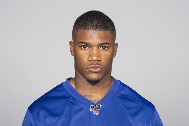 This is a 2019 photo of Kamrin Moore of the New York Giants NFL football team. This image reflects the New York Giants active roster as of Thursday, May 30, 2019 when this image was taken. (AP Photo)