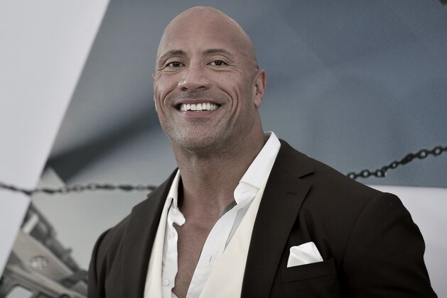 Dwayne Johnson attends the LA premiere of