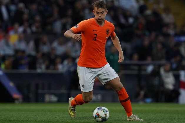 GUIMARAES, PORTUGAL - JUNE 6:  Matthijs de Ligt of Netherlands and Ajax in action during the UEFA Nations League Semi-Final match between Netherlands and England at Estadio D. Afonso Henriques on June 6, 2019 in Guimaraes, Portugal. (Photo by Gualter Fatia/Getty Images)